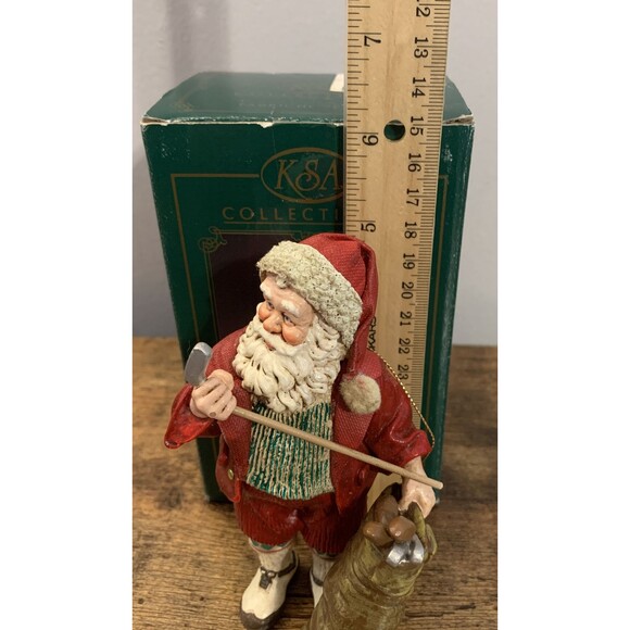 Kurt Adler "Par For The Claus" Golfing Santa Christmas Figure Fabriche KSA - Picture 6 of 6